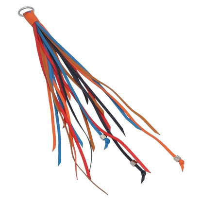 Loewe Anagram Bag Charm Key Holder Metal with Leather, MULTICOLOUR, LEATHER, Charms and Keychains