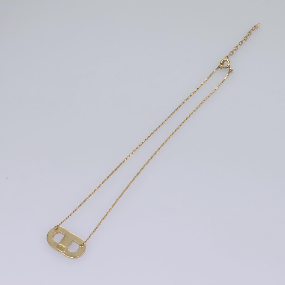 Christian Dior CD Pendant Necklace Gold-plated, GOLD, METAL, Necklace