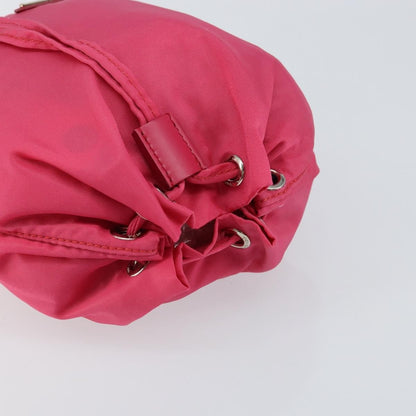 Prada Drawstring Wristlet Bucket Bag Tessuto, PINK, NYLON, Clutche & pouche