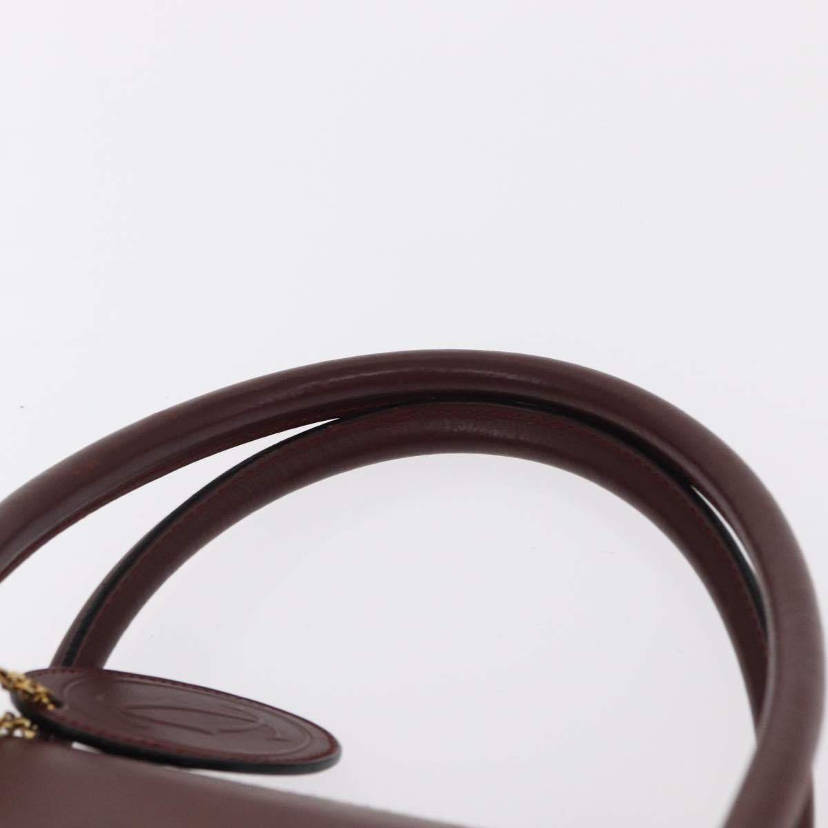cartier Must De Cartier Leather, BURGUNDY, LEATHER, Handbag