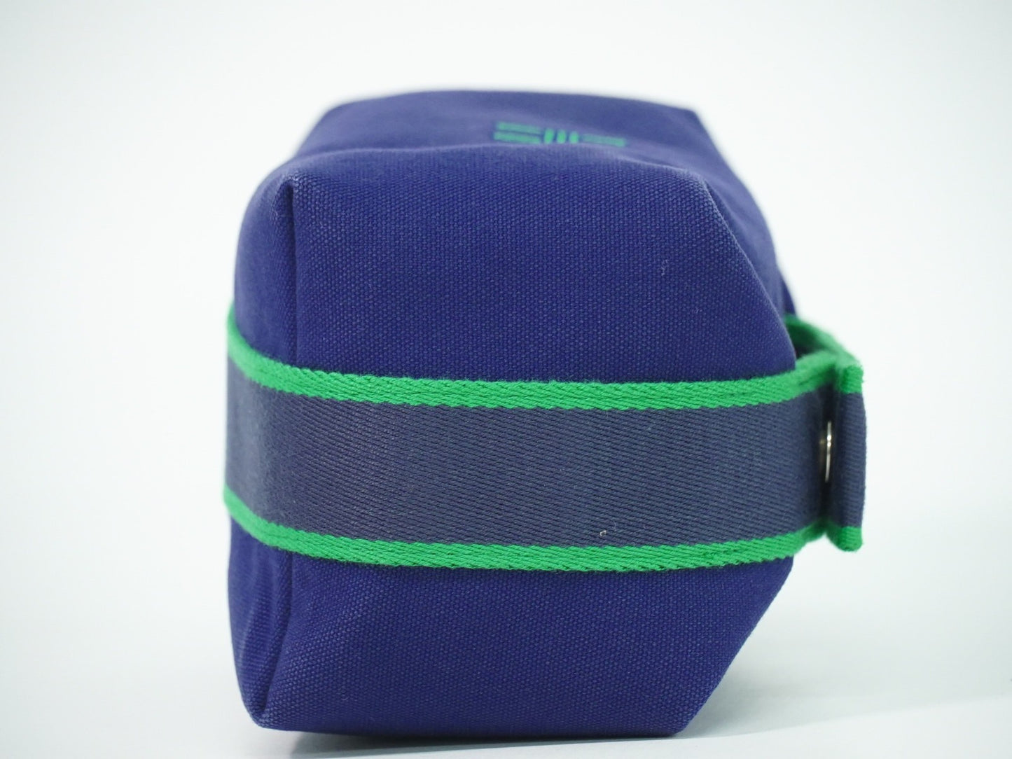 Hermes Bride à Brac Wool, NAVY, CANVAS, Handbag