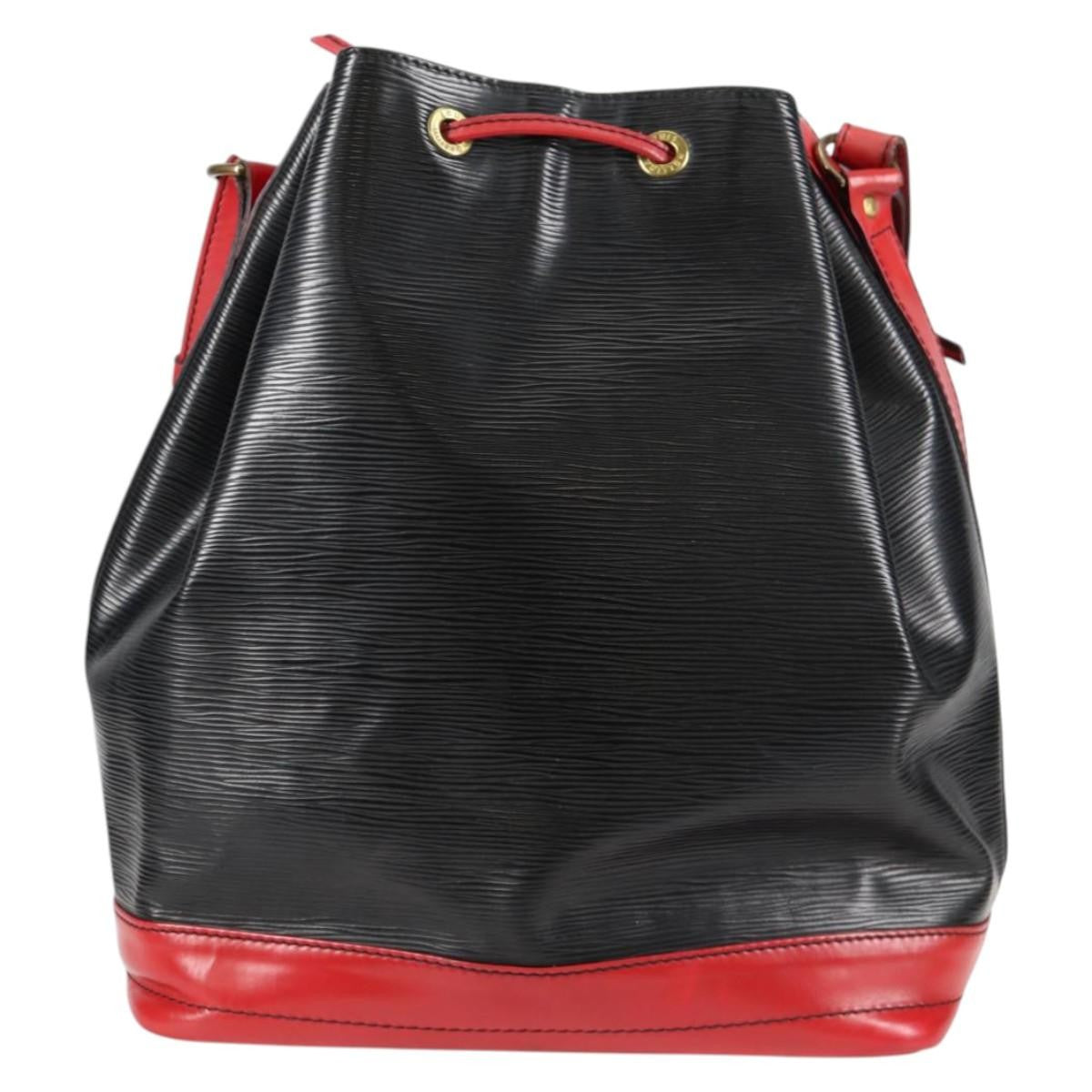 Louis Vuitton Noe Handbag Epi Leather, BLACK, LEATHER, Shoulder bag