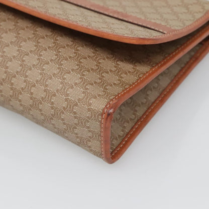 Celine Macadam Shoulder Bag PVC Leather, BEIGE, CANVAS, Shoulder bag