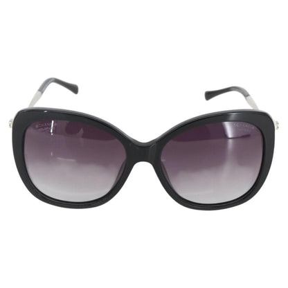 Chanel Logo CC Sunglasses Metal, BLACK, METAL, Sunglasse