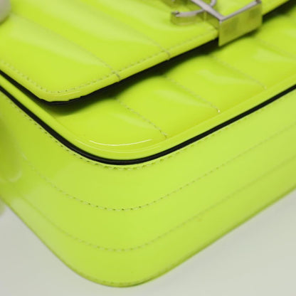 Saint Laurent Vicky Crossbody Bag Vertical Quilted Patent, YELLOW, PATENT_LEATHER, Crossbody bag