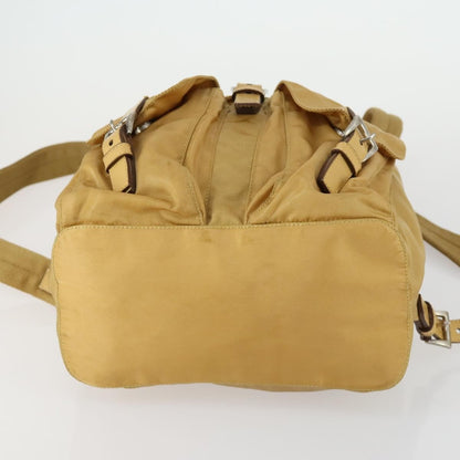Prada Double Front Pocket Backpack Tessuto, BEIGE, NYLON, Backpack