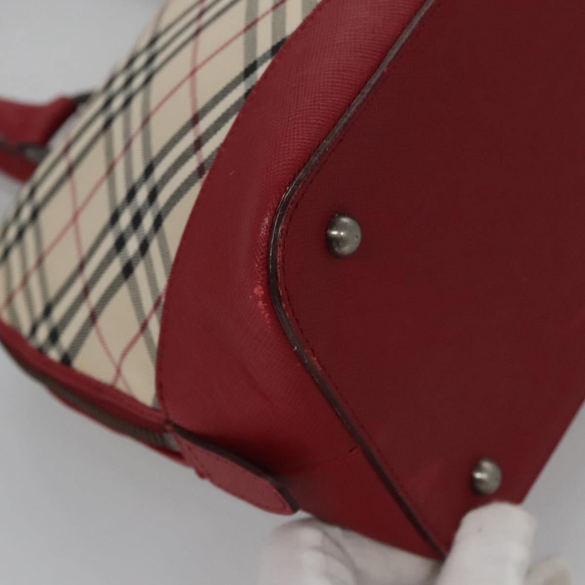 Burberry Nova Check Handbag Nova Check Canvas and leather, BEIGE, CANVAS, Handbag