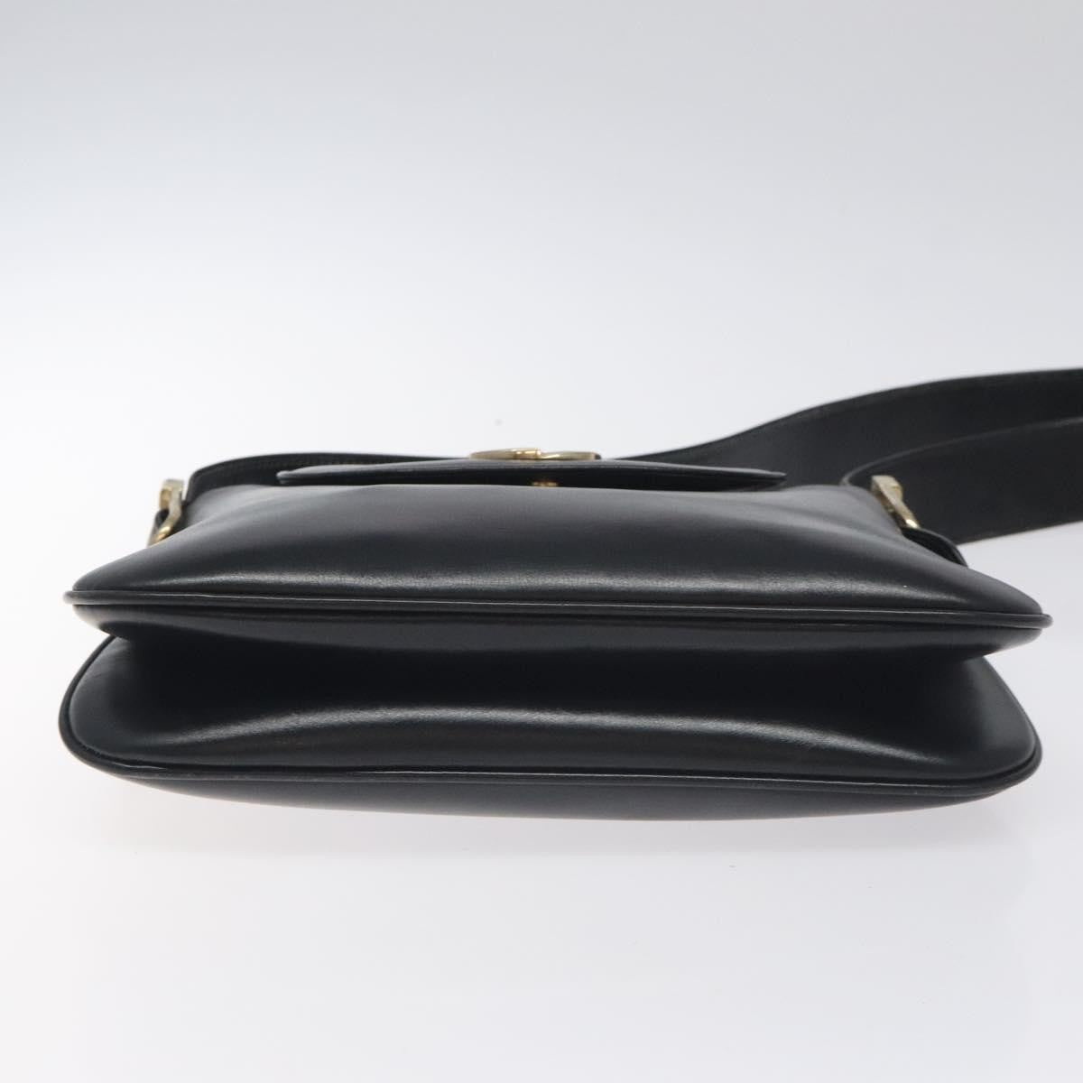 Gucci 1973 Shoulder Bag Leather, BLACK, LEATHER, Shoulder bag