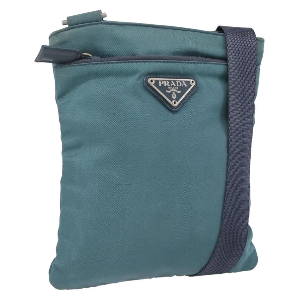 Prada Vintage Shoulder Bag Tessuto, BLUE, NYLON, Shoulder bag
