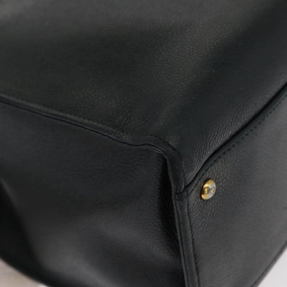 Chanel Vintage CC Lock Pocket Chain Tote Caviar, GREEN, LEATHER, Handbag