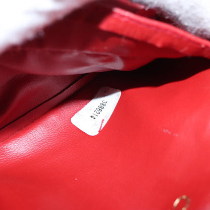 Chanel Vintage Timeless Cosmetic Case Caviar, RED, LEATHER, Clutche & pouche