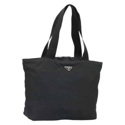 Prada Vintage Zip Tote Tessuto, BLACK, NYLON, Tote bag