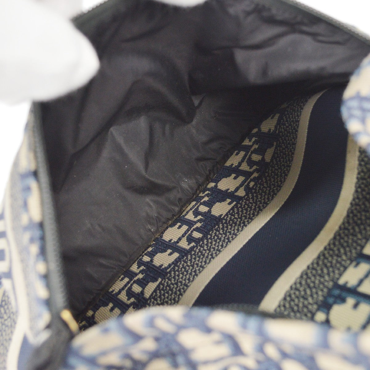 Christian Dior Travel Backpack Oblique Canvas, BLUE, CANVAS, Backpack