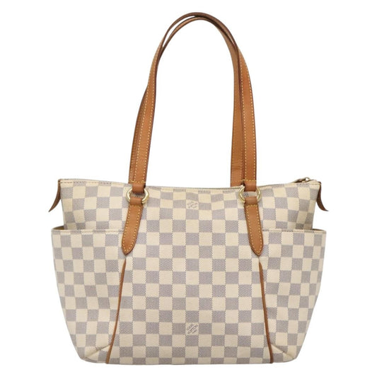 Louis Vuitton Totally Handbag Damier, WHITE, CANVAS, Tote bag