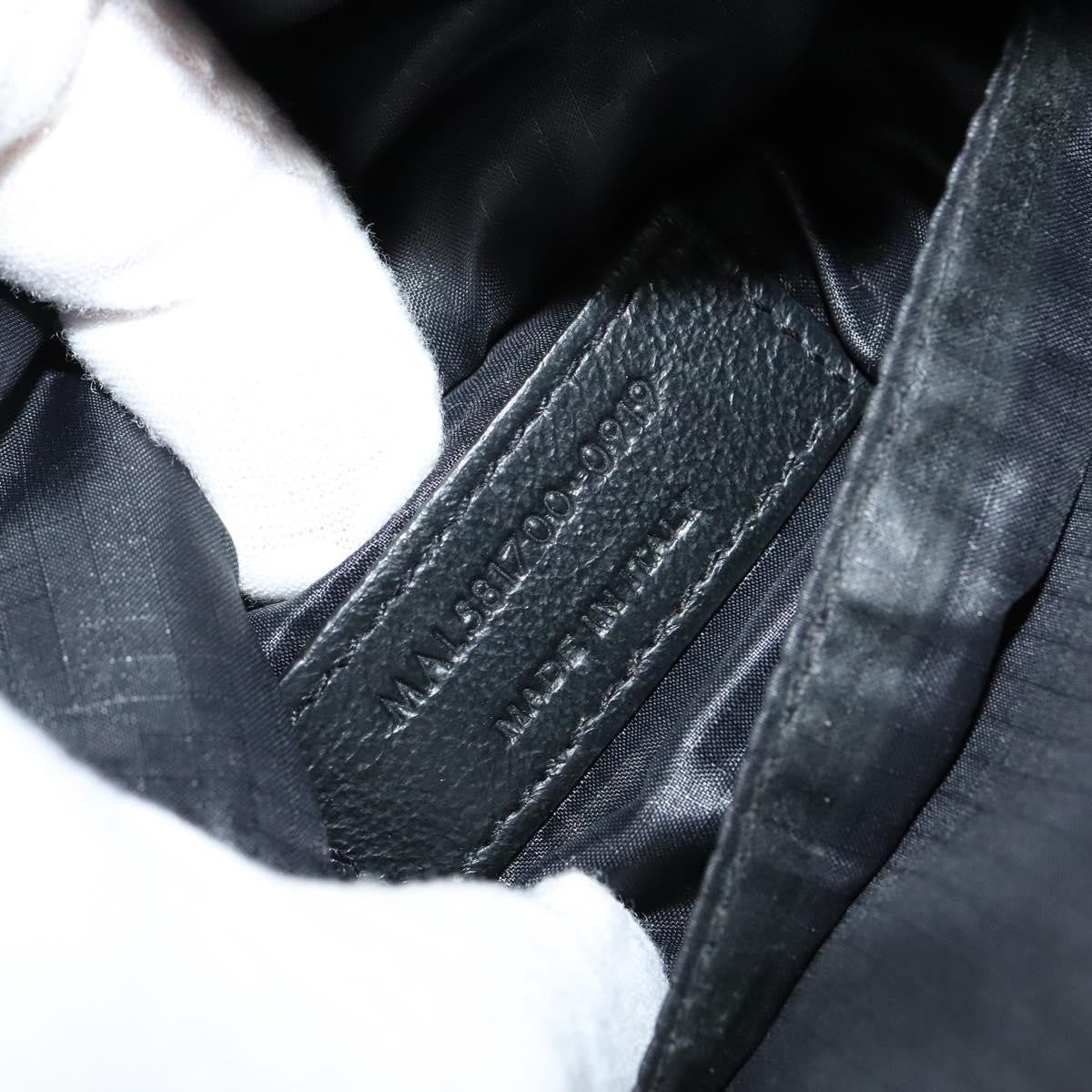 Saint Laurent Front Pocket Crossbody Bag Canvas, BLACK, CANVAS, Shoulder bag