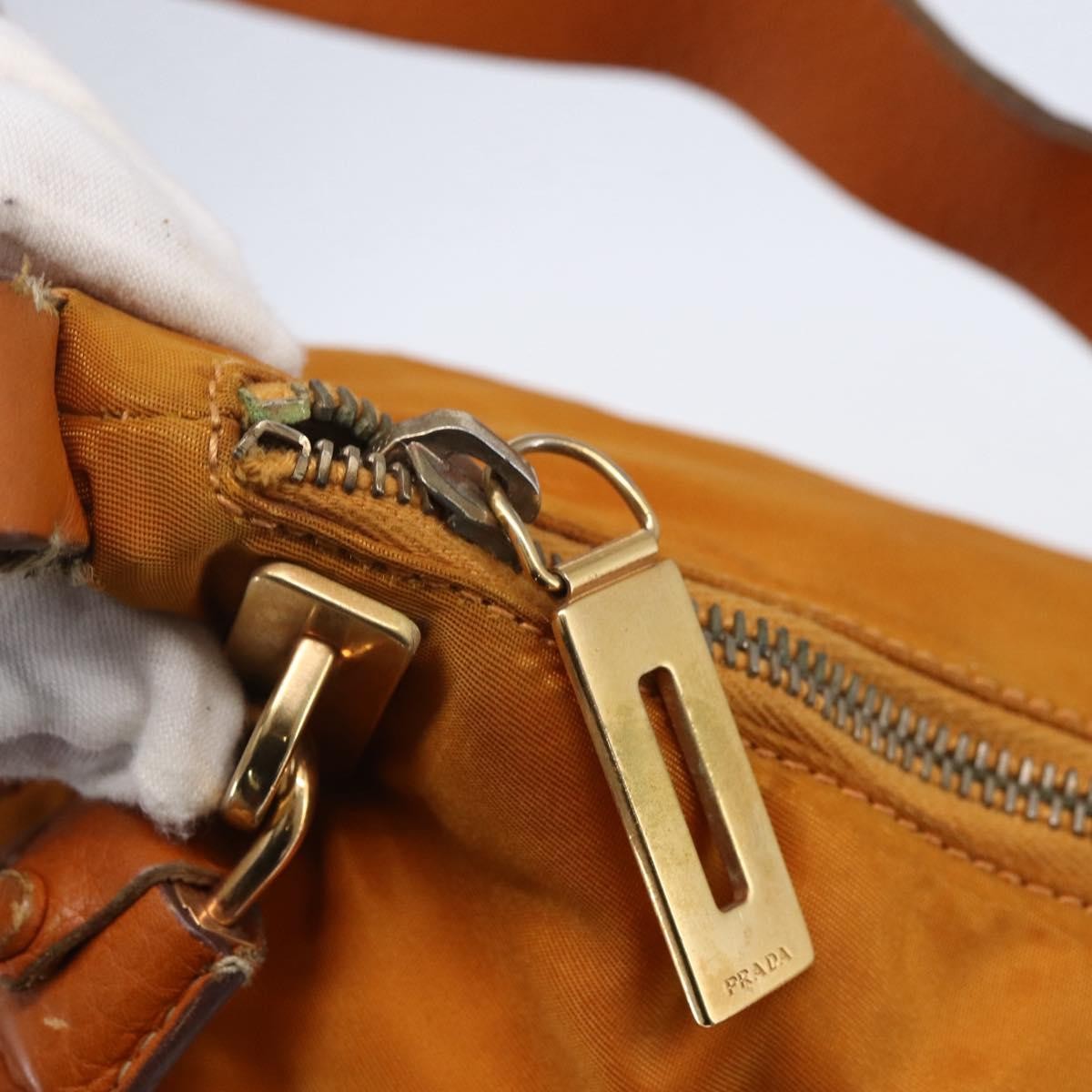 Prada Vintage Shoulder Bag Tessuto, ORANGE, NYLON, Shoulder bag