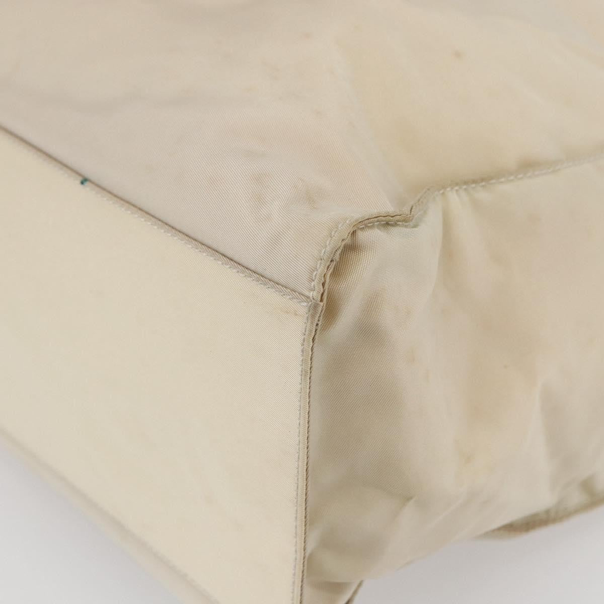 Prada Resin Handle Tote Tessuto, BEIGE, NYLON, Tote bag