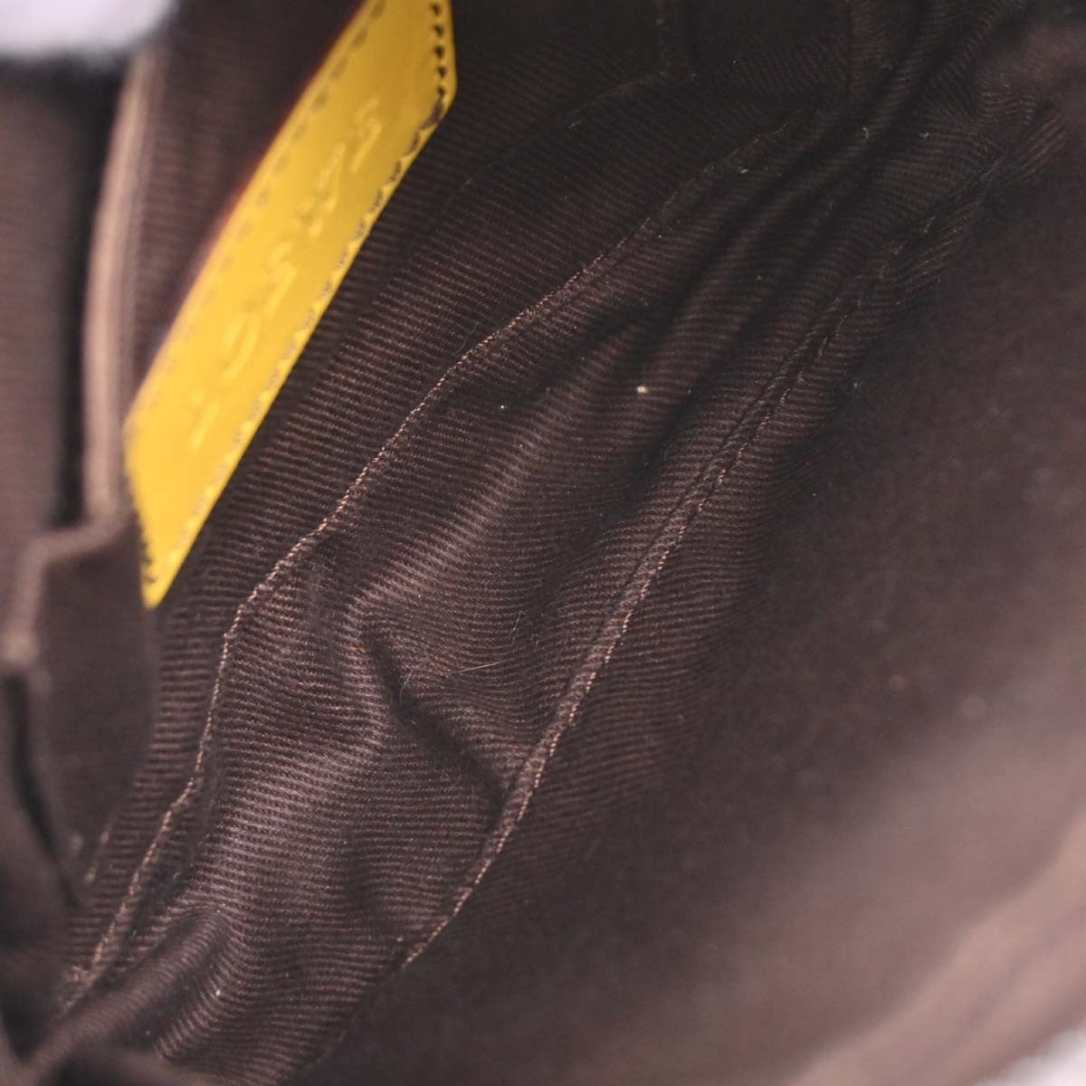 Loewe Vintage Shoulder Bag Leather, YELLOW, LEATHER, Clutche & pouche