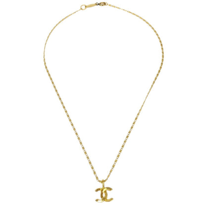 Chanel CC Pendant Necklace Metal, GOLD, GOLD_PLATED, Necklace