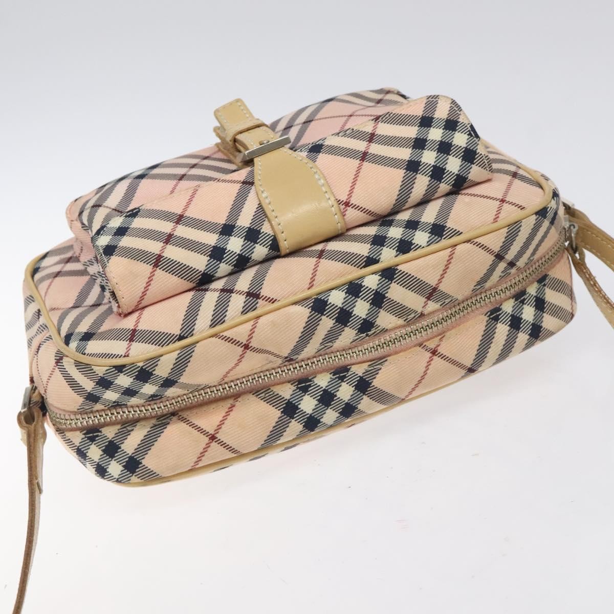 Burberry Nova Check Blue Label Nylon, PINK, NYLON, Shoulder bag