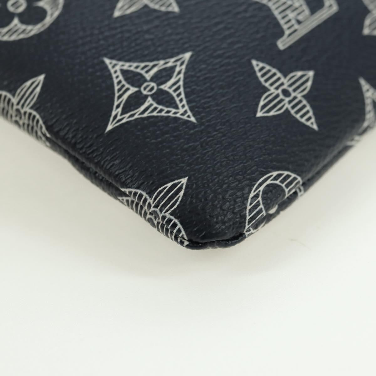Louis Vuitton Pochette Apollo Limited Edition Upside Down Monogram Ink, Navy, Canvas, Clutch