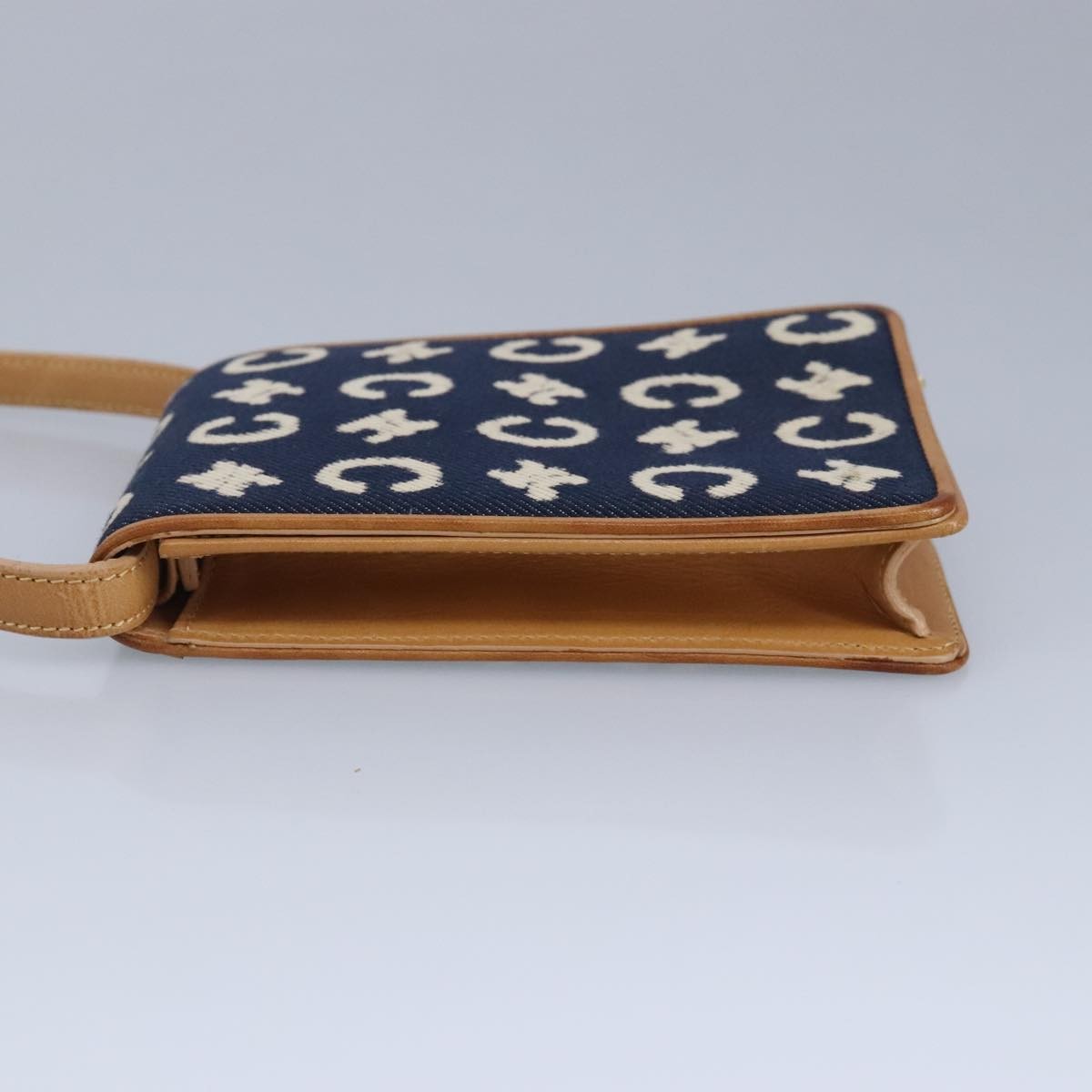 Celine Vintage Macadam Shoulder Bag C Macadam canvas, BLUE, CANVAS, Shoulder bag