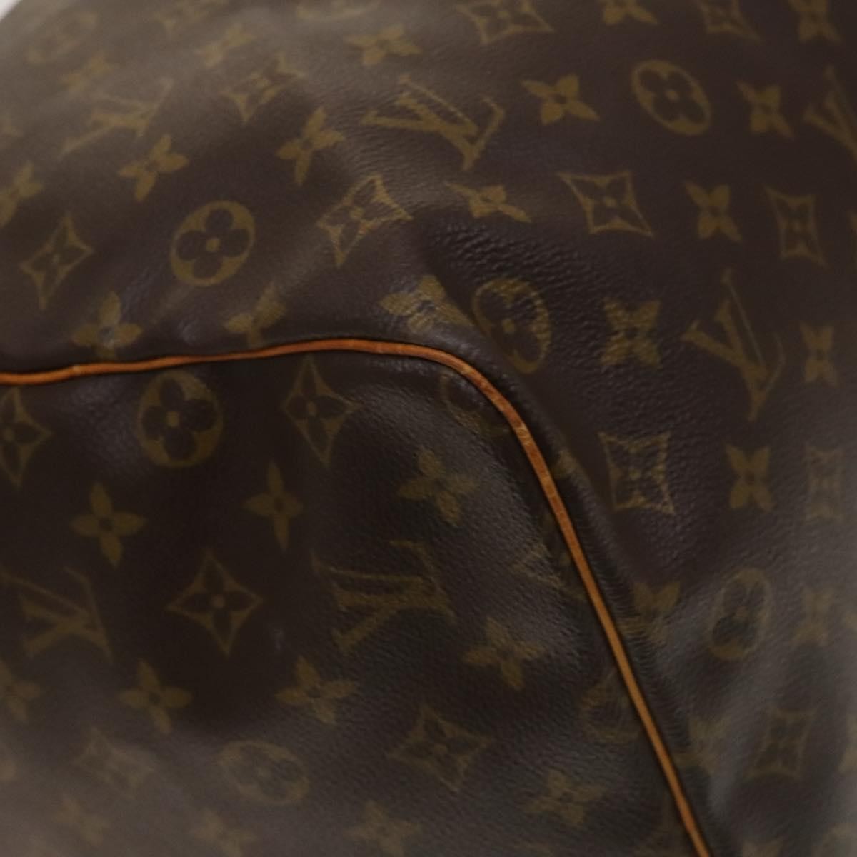 Louis Vuitton Keepall Bag Monogram Canvas, BROWN, CANVAS, Travel bag