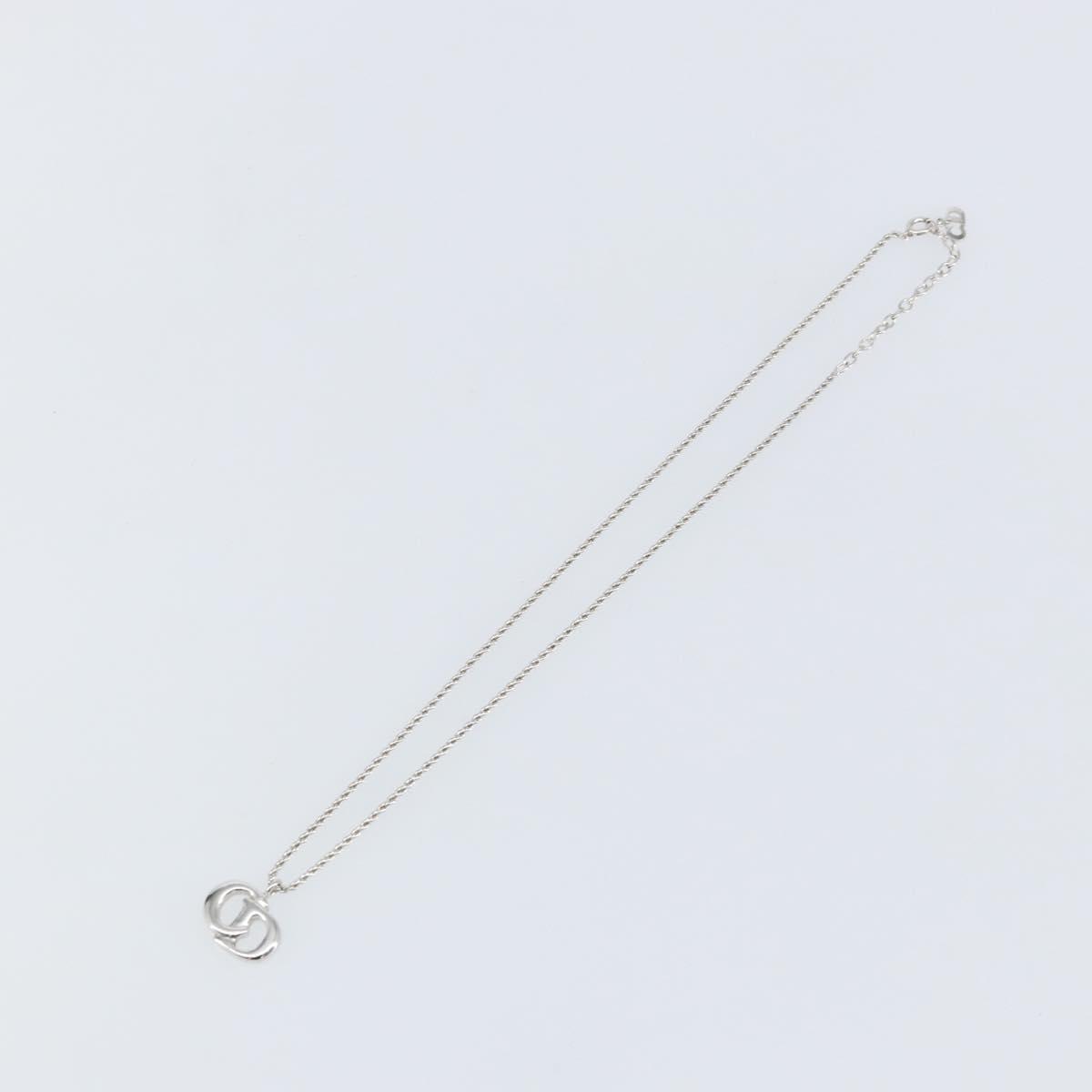 Christian Dior CD Logo necklace Metal, SILVER, METAL, Necklace