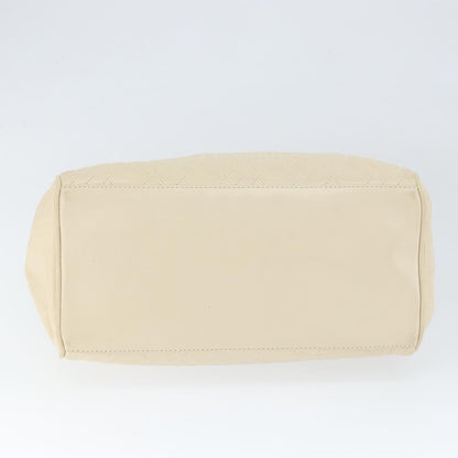 Fendi Wave Stitch Handbag Leather, BEIGE, LEATHER, Handbag