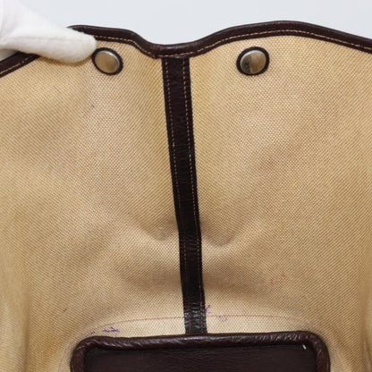 Hermes Garden Party Tote Canvas and Leather, BEIGE, CANVAS, Tote bag
