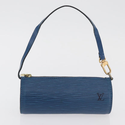 Louis Vuitton Soufflot Handbag Epi Leather, Blue, Leather, Handbag