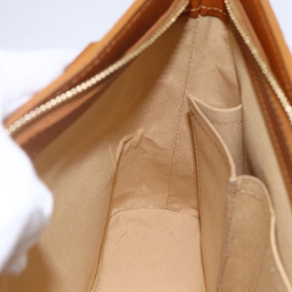 Louis Vuitton Lucille Handbag Mini Lin, BEIGE, CANVAS, Handbag