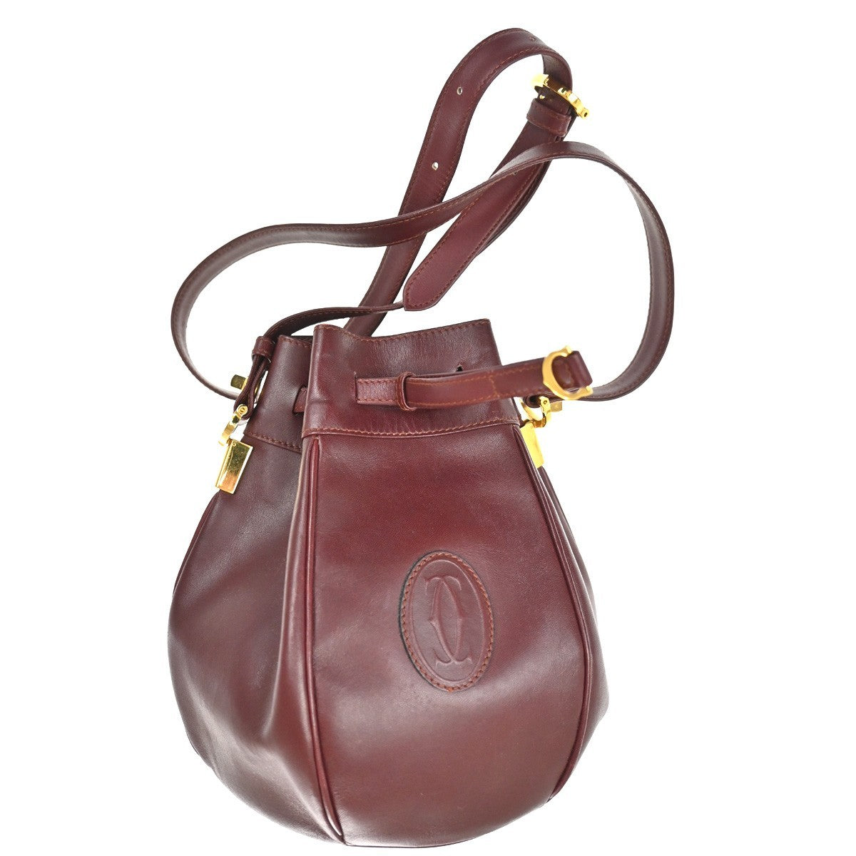 cartier Must de cartier bag Leather, RED, LEATHER, Shoulder bag