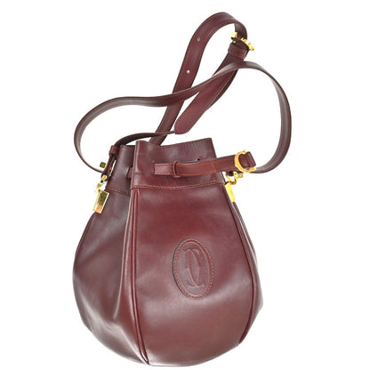 cartier Must de cartier bag Leather, RED, LEATHER, Shoulder bag