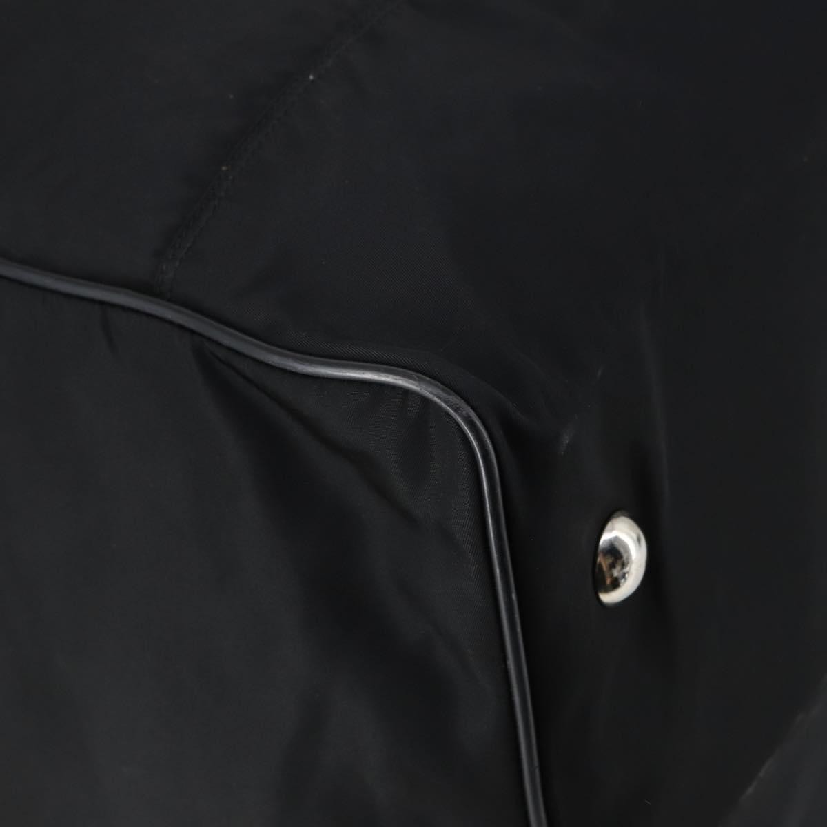 Prada Boston Bag Tessuto, Black, Nylon, Handbag