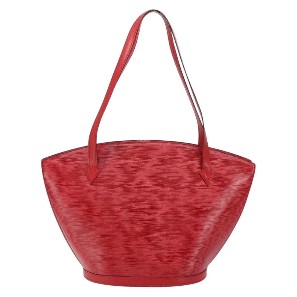 Louis Vuitton Saint Jacques Handbag Epi Leather, RED, LEATHER, Shoulder bag