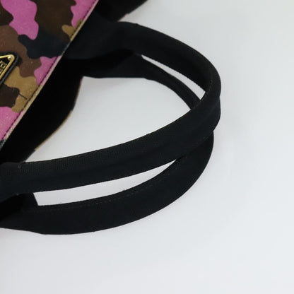 Prada Canapa Open Tote Canvas, MULTICOLOUR, CANVAS, Tote bag