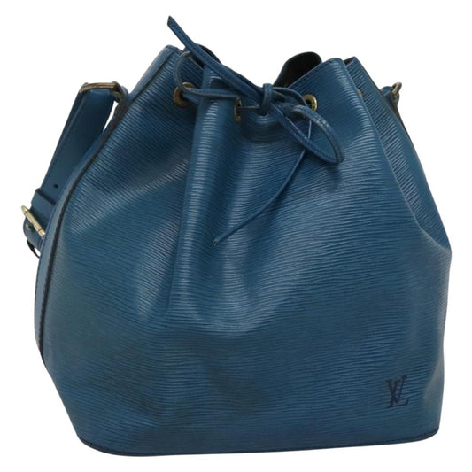Louis Vuitton Petit Noe Handbag Epi Leather, BLUE, LEATHER, Handbag