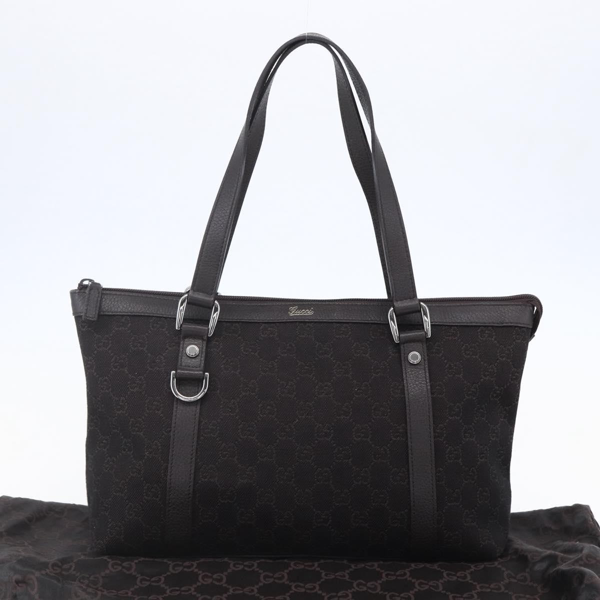 Gucci Abbey Zip Tote GG Canvas, BROWN, CANVAS, Tote bag