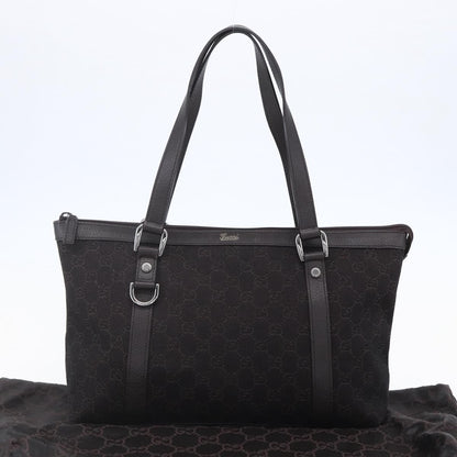 Gucci Abbey Zip Tote GG Canvas, BROWN, CANVAS, Tote bag