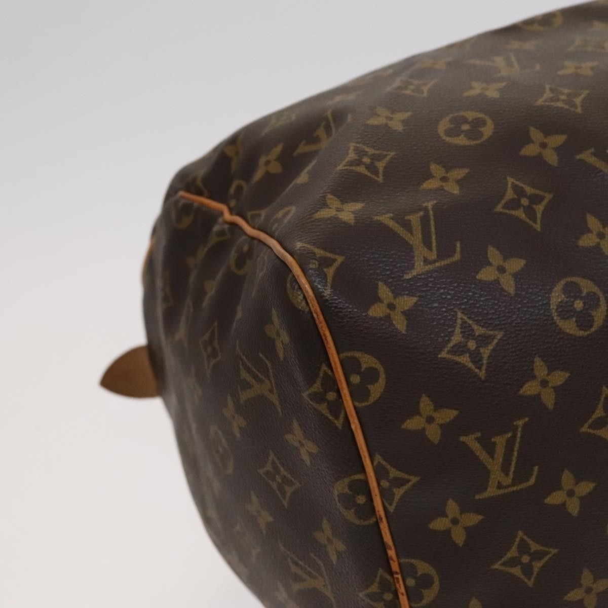 Louis Vuitton Keepall Bag Monogram Canvas, BROWN, CANVAS, Travel bag