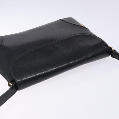 Saint Laurent Vintage Shoulder Bag Leather, BLACK, LEATHER, Shoulder bag