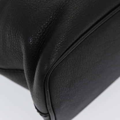 Burberry Vintage Handbag Leather, BLACK, LEATHER, Handbag