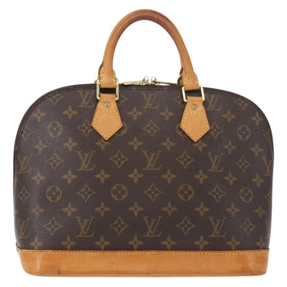 Louis Vuitton Vintage Alma Handbag Monogram Canvas, BROWN, CANVAS, Handbag