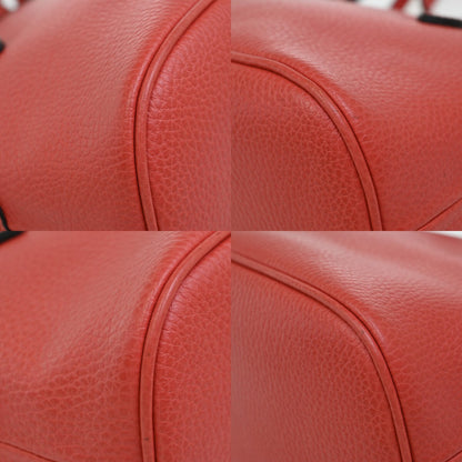 Gucci Web Convertible Dome Satchel Leather, RED, LEATHER, Handbag