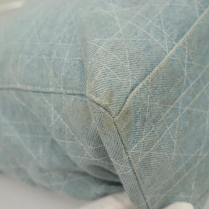 Christian Dior Vintage Lady Dior Bag Cannage Quilt Denim, BLUE, CANVAS, Tote bag