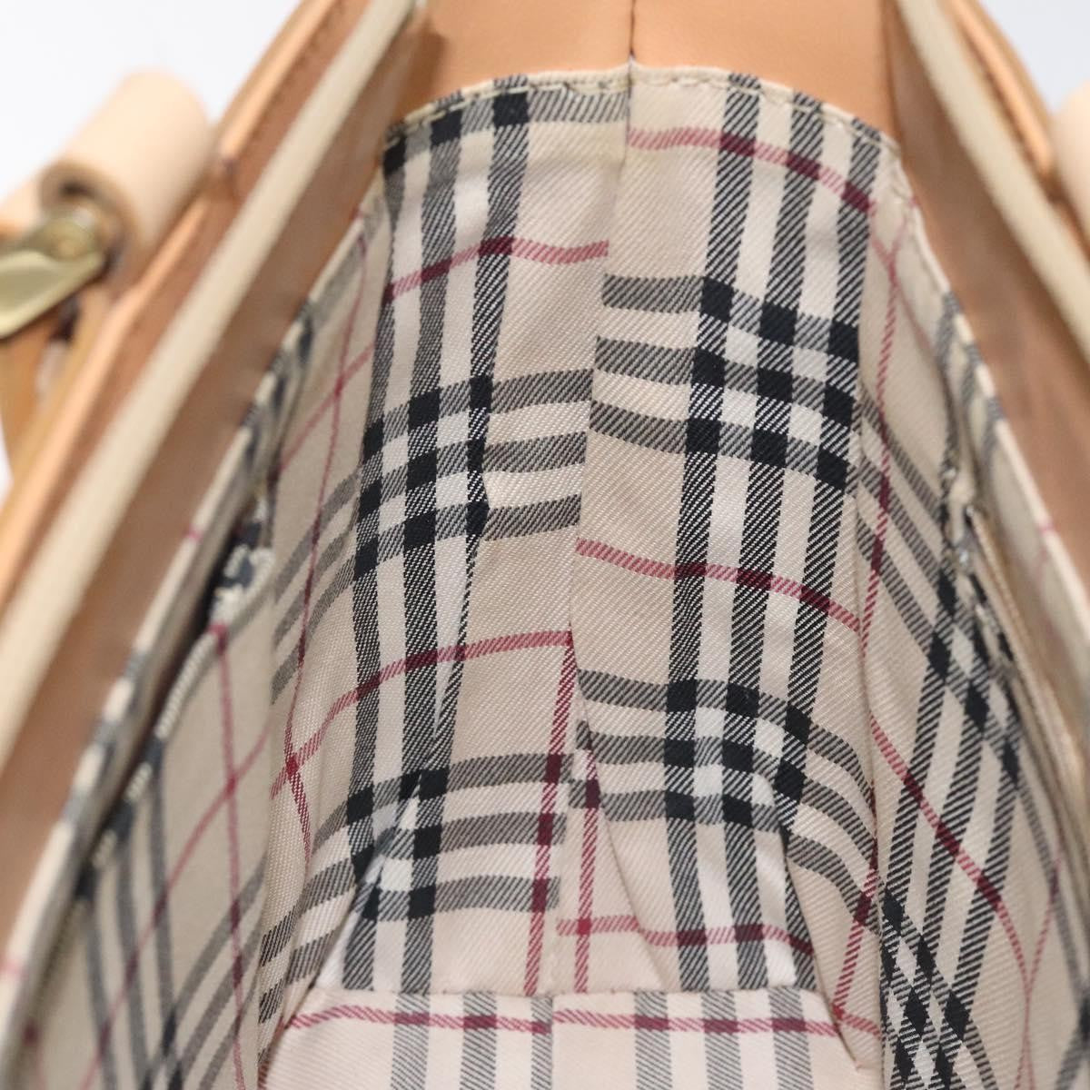 Burberry Vintage Handbag Leather, BEIGE, LEATHER, Handbag