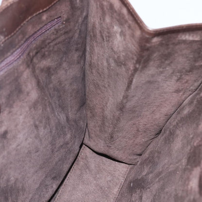 Gucci Vintage Handbag Leather, BROWN, LEATHER, Handbag