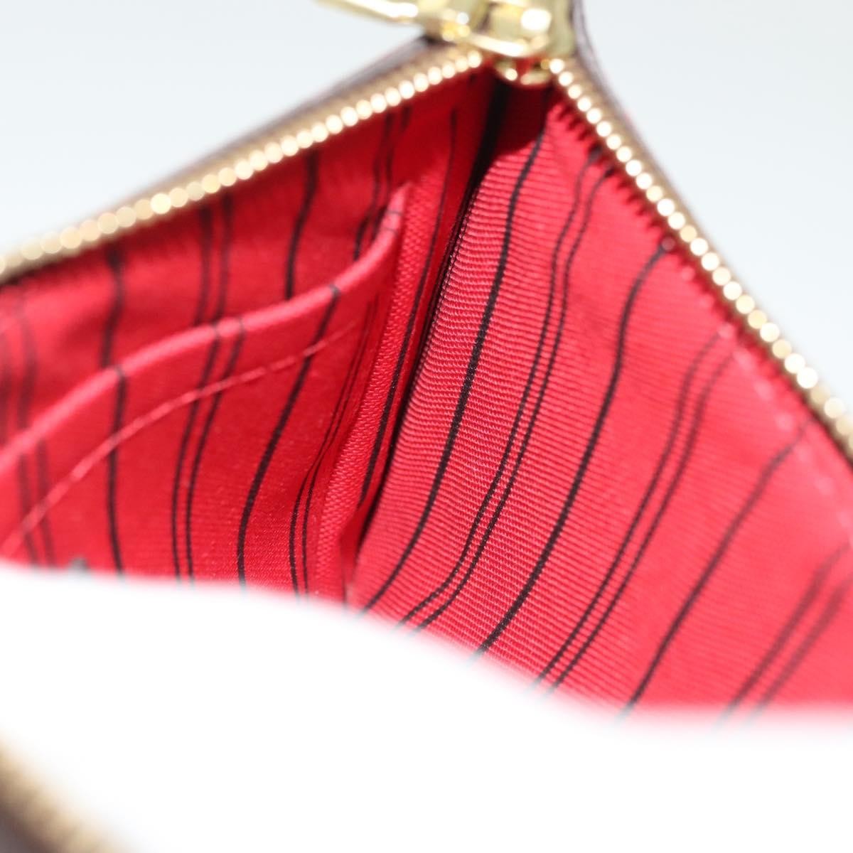 Louis Vuitton Neverfull Pochette Damier, BROWN, CANVAS, Tote bag