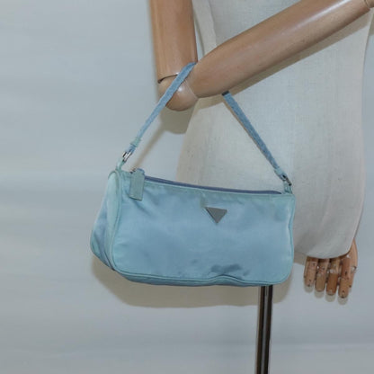 Prada Pochette Shoulder Bag Tessuto, BLUE, NYLON, Clutche & pouche